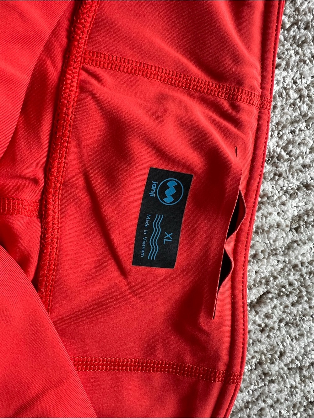 Janji Orange Groundwork Performance Leggings - Picture 4 of 5